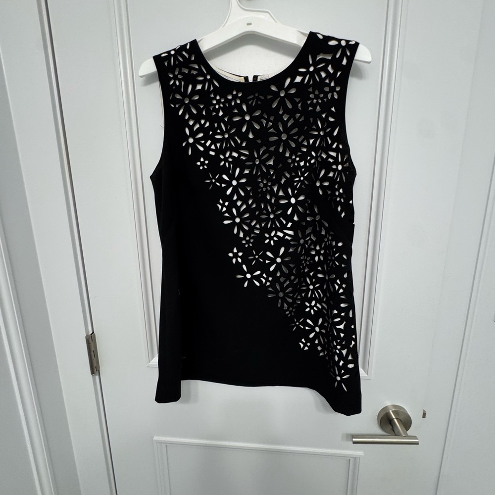 Calvin Klein Black Laser Cut Tank Top